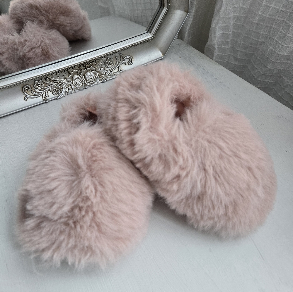 Soft Plush Pink Slippers